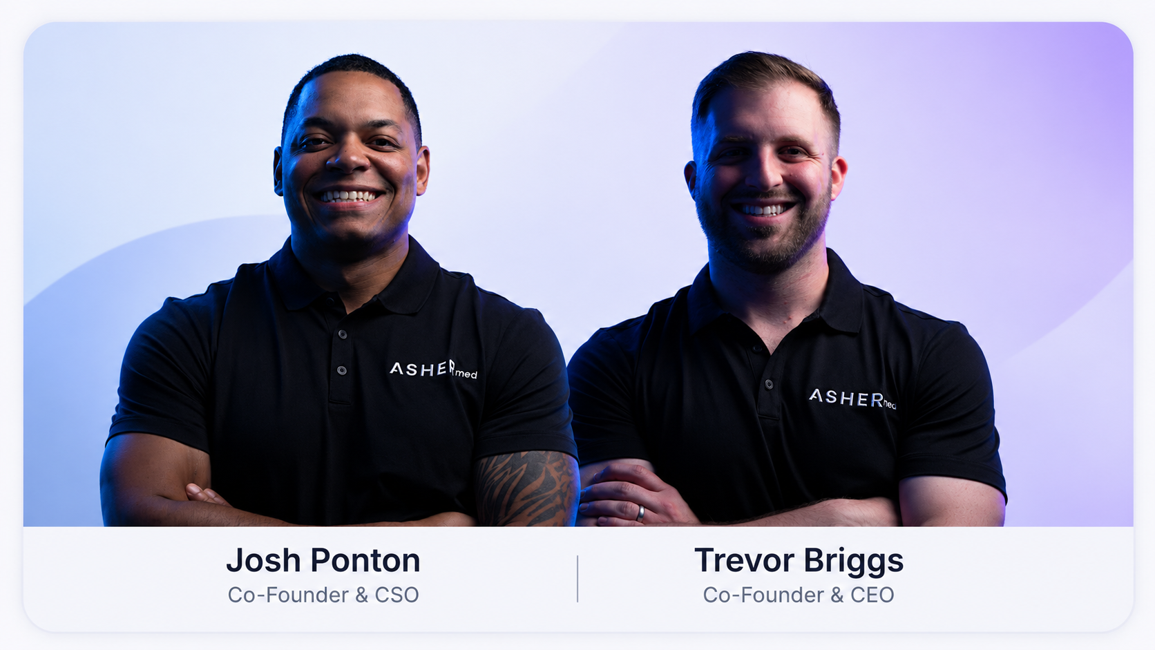 Josh Ponton and Trevor Briggs, co-founders of ASHER